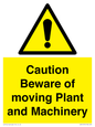 WV14574: Caution Beware of moving Plant and Machinery