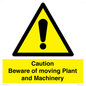 WV14574: Caution Beware of moving Plant and Machinery