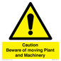 WV14574: Caution Beware of moving Plant and Machinery