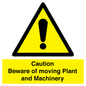 WV14574: Caution Beware of moving Plant and Machinery