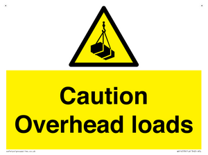 WV14578: Caution Overhead loads