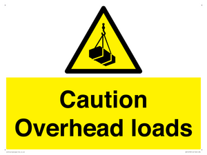WV14578: Caution Overhead loads