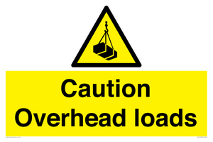 WV14578: Caution Overhead loads