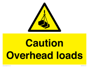 WV14578: Caution Overhead loads