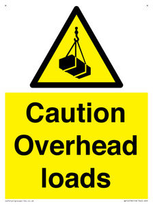 WV14578: Caution Overhead loads