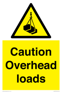 WV14578: Caution Overhead loads