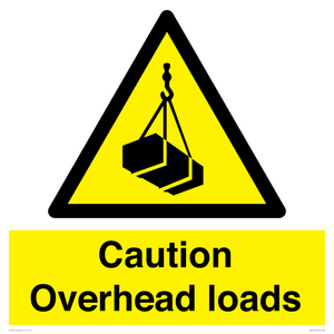 WV14578: Caution Overhead loads