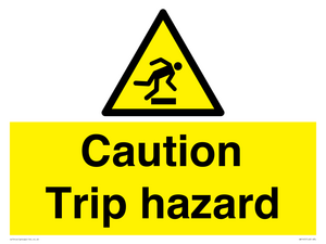 WV145: caution trip hazard