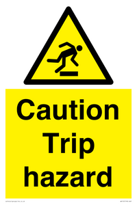 WV145: caution trip hazard