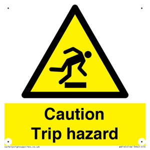 WV145: caution trip hazard