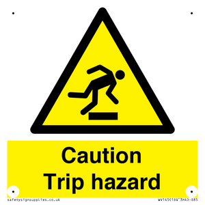 WV145: caution trip hazard