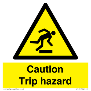 WV145: caution trip hazard