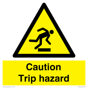 WV145: caution trip hazard