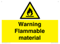 WV14612: Warning Flammable material