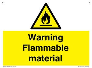 WV14612: Warning Flammable material