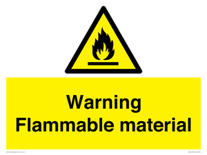 WV14612: Warning Flammable material