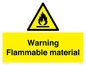 WV14612: Warning Flammable material