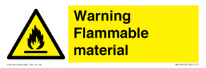 WV14612: Warning Flammable material