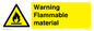 WV14612: Warning Flammable material