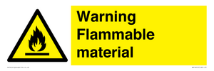 WV14612: Warning Flammable material