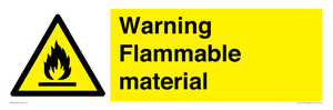 WV14612: Warning Flammable material