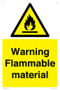 WV14612: Warning Flammable material