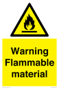 WV14612: Warning Flammable material