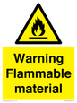 WV14612: Warning Flammable material