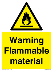 WV14612: Warning Flammable material