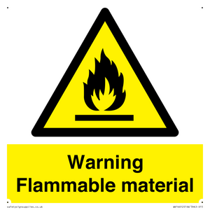 WV14612: Warning Flammable material
