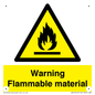 WV14612: Warning Flammable material