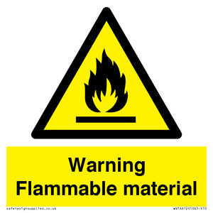WV14612: Warning Flammable material