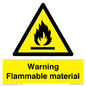 WV14612: Warning Flammable material