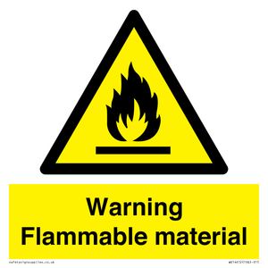 WV14612: Warning Flammable material