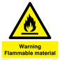 WV14612: Warning Flammable material