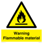WV14612: Warning Flammable material
