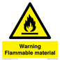 WV14612: Warning Flammable material