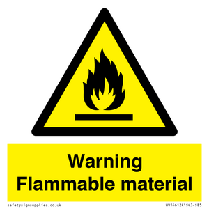 WV14612: Warning Flammable material