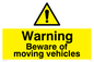 WV1468: Caution Beware moving vehicles
