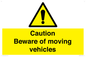 WV1468: Caution Beware moving vehicles