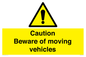 WV1468: Caution Beware moving vehicles