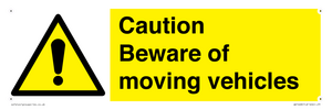 WV1468: Caution Beware moving vehicles