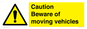 WV1468: Caution Beware moving vehicles
