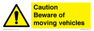 WV1468: Caution Beware moving vehicles