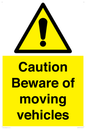 WV1468: Caution Beware moving vehicles