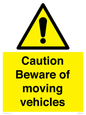 WV1468: Caution Beware moving vehicles