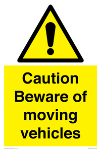 WV1468: Caution Beware moving vehicles