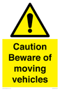 WV1468: Caution Beware moving vehicles