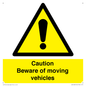 WV1468: Caution Beware moving vehicles