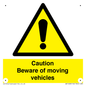 WV1468: Caution Beware moving vehicles
